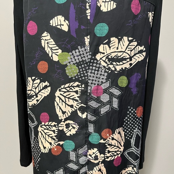 Desigual Sadie Ling Sleeve Tee Asymmetrical Hemline - Picture 8 of 10